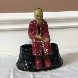 California pottery - Sierra Vista ceramic Asian figural planter